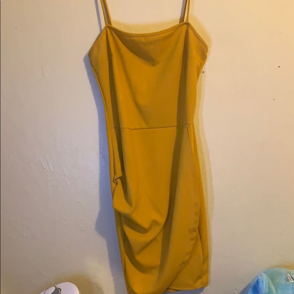 Windsor mustard dress